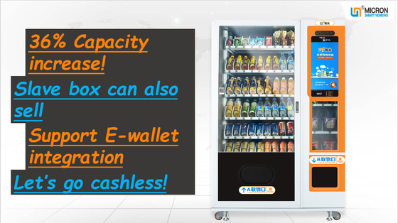 สมาร์ททัชสกรีน POP Vending Machine พร้อมระบบชำระเงิน Qr Code แบบไม่ใช้เงินสด