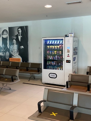 Coin Operated Smart Automatic Malaysia เครื่องจำหน่ายขนมขบเคี้ยวอัตโนมัติในฟิลิปปินส์รองรับ E-Wallet